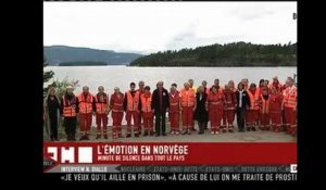 Les Norvégien observent une minute de silence