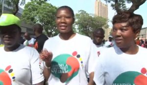 Afrique du Sud: marche en hommage à Nelson Mandela à Pretoria