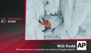 Zap'Sport : Le premier homme à escalader les chutes du Niagara