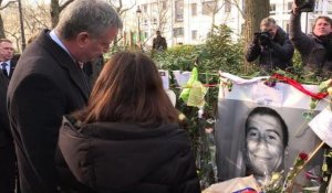 Paris: hommage du maire de New York aux victimes des attentats