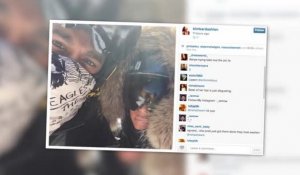 Kim Kardashian et Kanye West sur les pistes de ski