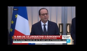 Discours de François Hollande au mémorial de la Shoah à Paris