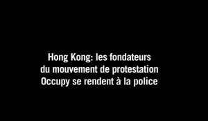 Hong Kong: les fondateurs d'Occupy Central se rendent à la police