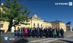 Grande photo de famille au G20 de Saint-Petersbourg