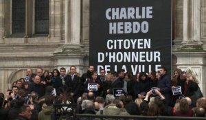 Charlie Hebdo fait citoyen d'honneur de la ville de Paris