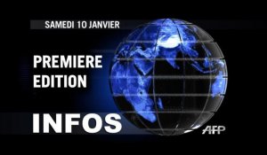 AFP - Le JT, 1ère édition du samedi 10 janvier