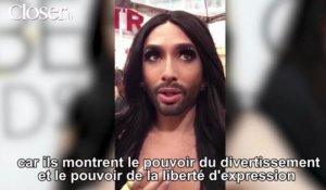 Golden Globes 2015 : Conchita Wurst commente l'attaque de Charlie Hebdo