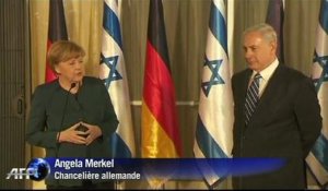 Angela Merkel est arrivée en Israël pour parler de l'Iran et de la Palestine
