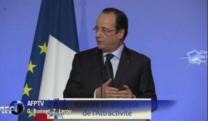François Hollande souhaite favoriser les investissements étrangers en France