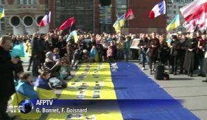 Les Ukrainiens de France se sont rassemblés à Paris