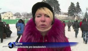 Ukraine: les pro-lanoukovitch campent au pied du Parlement