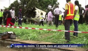 Lagos: au moins 13 morts dans un accident d'avion