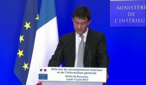 Réforme du renseignement: Manuel Valls présente ses perspectives