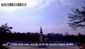 L'Inde a testé un tir de missile à longue portée