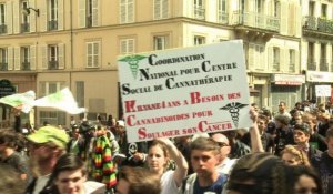 Des manifestants réclament à Paris la dépénalisation du cannabis