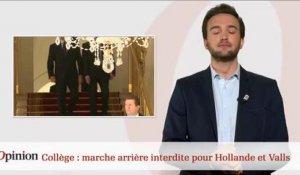 Collège : marche arrière interdite pour Hollande et Valls