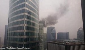 Un incendie à la Défense