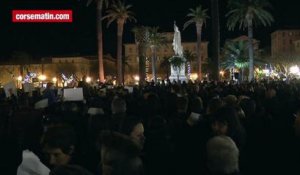 Attentat Charlie Hebdo : 3000 personnes sur la place St-Nicolas à Bastia