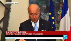 Laurent Fabius sur France 24 : le ministre s'exprime sur la diplomatie française