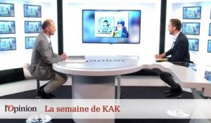 Dessin de Kak : François Hollande à terre, Manuel Valls dans l'impasse