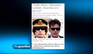 "Kadhafi vs. Charlie Sheen"
