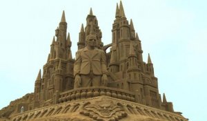 Belgique: d'étonnantes sculptures de sable