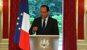 Commerce UE-Chine: Hollande prône "un esprit d'apaisement"