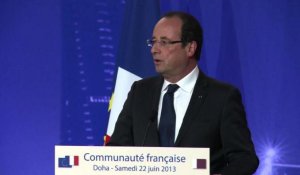 Hollande salue la déclaration des amis de la Syrie