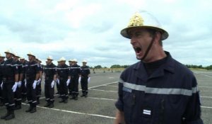 Les pompiers s'entraînent pour le défilé du 14 juillet