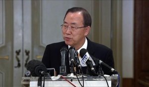Corée du Nord: "tension très dangereuse" dit Ban Ki-Moon