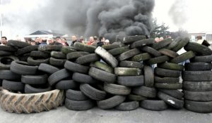 Les accès de l'usine Goodyear à Amiens-Nord bloqués par des salariés