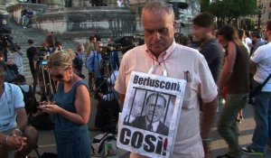 Italie: les anti-Berlusconi fêtent sa condamnation