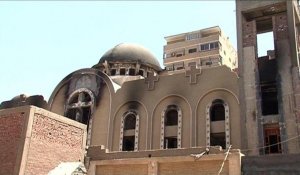 Egypte: des coptes désolés après l'incendie de leur église