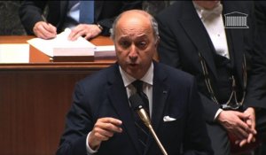 Déclarations de Laurent Fabius sur le Mali à l'Assemblée