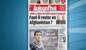 A la Une en France : Faut-il rester en Afghanistan ?