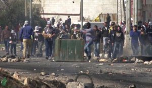 Heurts entre manifestants palestiniens et soldats israéliens