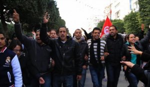 Manifestantions à Tunis après l'assassinat de Chokri Belaïd