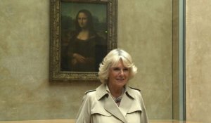 Camilla, l'épouse du prince Charles, au musée du Louvre