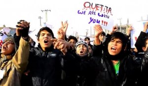 Manifestation de chiites à Kaboul après l'attentat de Quetta