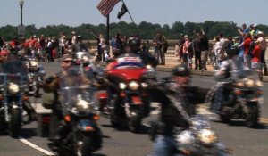 USA: défilé de motards en l'honneur des anciens combattants