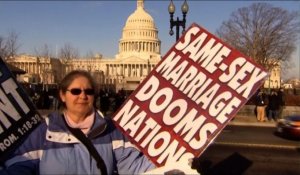 Washington: des centaines de pro et anti mariage gay manifestent