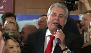 Milos Zeman élu président de la République tchèque