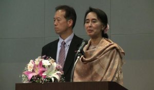 Aung San Suu Kyi est arrivée au Japon
