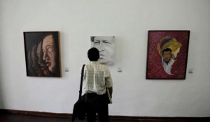 Exposition d'art consacrée à Hugo Chavez à Caracas