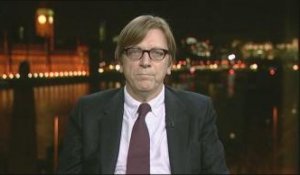 Guy Verhofstadt, président du groupe ADLE au Parlement européen