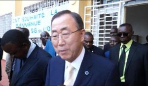 Centrafrique: Ban exprime la solidarité de l'ONU