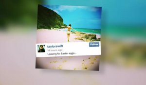Taylor Swift va chercher des œufs de Pâques en bikini