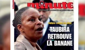 ZAPPING ACTU DU 13/11/2013 - Scandale autour de la une de "Minute" sur Christiane Taubira