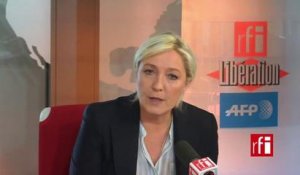 Marine Le Pen : "on vient pleurer sur le lait renversé" à propos des djihadistes Francais