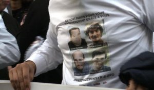Rassemblement de soutien aux journalistes otages en Syrie